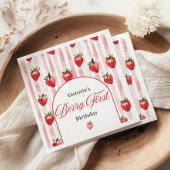 Berry First Birthday Napkins Servet