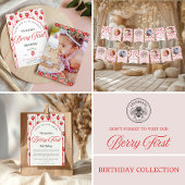 Berry First Birthday Napkins Servet