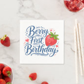Berry First Birthday | One Year Old Party Servet (Insitu)