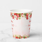 Berry First Birthday Papieren Bekers (Rechts)