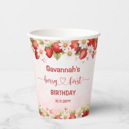 Berry First Birthday Papieren Bekers