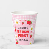 BERRY FIRST BIRTHDAY  PAPIEREN BEKERS (Voorkant)