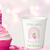 Berry First Birthday Papieren Bekers