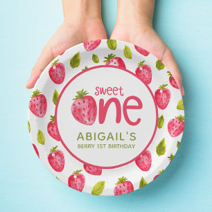 Berry First Birthday Papieren Bordje