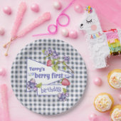 Berry First Birthday Papieren Bordje (Feest)
