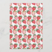 Berry First Birthday Party 1st Birthday  Kaart (Achterkant)