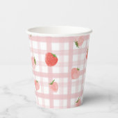 Berry First Birthday Party Cup Papieren Bekers (Achterkant)