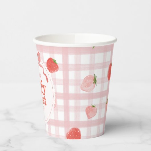 Berry First Birthday Party Cup Papieren Bekers (Links)