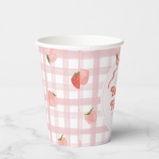 Berry First Birthday Party Cup Papieren Bekers (Rechts)