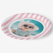 Berry First Birthday Party Foto Papieren Bordje (Gekanteld)