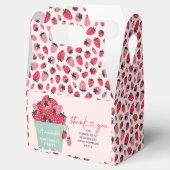 Berry First Birthday Party Invitation Strawberry Bedankdoosjes (Geopend)