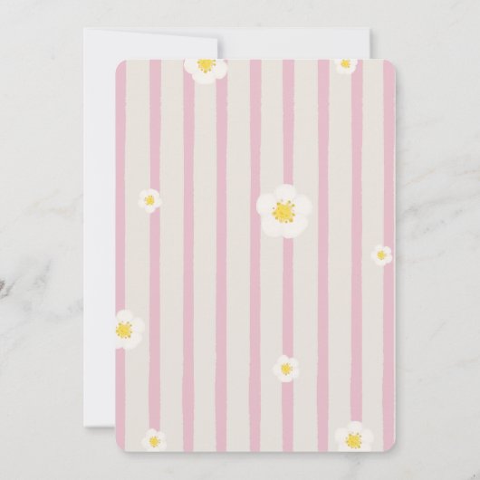 Berry First Birthday Party Invitation with Photo Kaart (Achterkant)