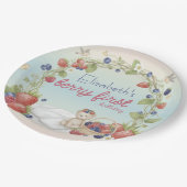 Berry First Birthday Party Paper Plate Papieren Bordje (Gekanteld)