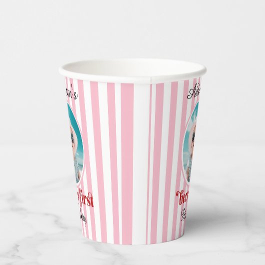 Berry First Birthday Party Papieren beker (Rechts)