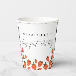 Berry First Birthday Party Papieren Bekers