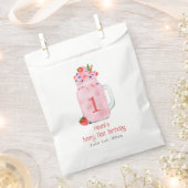 Berry First Birthday Party Smoothie Bedankzakje (Geknipt)