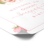 Berry First Birthday Photo Welcome Poster (Hoek)