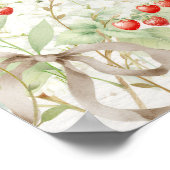 Berry First Birthday Rococo Welcome Sign Poster (Hoek)