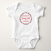 Berry First Birthday Romper (Voorkant)