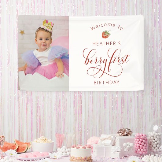 Berry First Birthday Spandoek