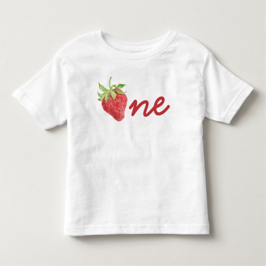 Berry First Birthday Strawberry 1st Birthday Girl Kinder Shirts (Voorkant)