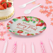 Berry First Birthday - Strawberry 1st Girl Party