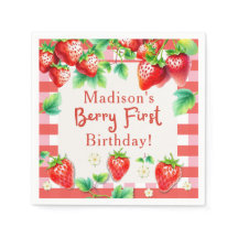 Berry First Birthday - Strawberry 1st Girl Party
