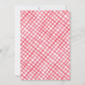 Berry First Birthday Strawberry Birthday Uitnodige Notitiekaartje (Achterkant)