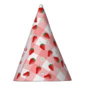 Berry First Birthday Strawberry Eerste 1e Welkom Feesthoedjes (Rechts)