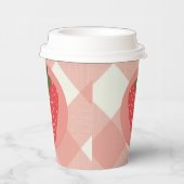 Berry First Birthday Strawberry Papieren Bekers (Rechts)