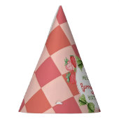 Berry First Birthday Strawberry Party  Feesthoedjes (Links)