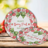 Berry First Birthday Strawberry Party  Papieren Bordje