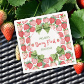 Berry First Birthday Strawberry Party  Servet