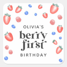 Berry First Birthday Strawberry