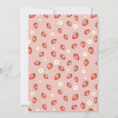 Berry First Birthday Thema Party Uitnodigingen (Achterkant)