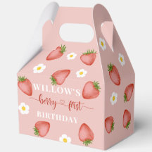 Berry First Birthday Theme Party Boxen