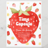 Berry First Birthday Time Capsule Sign (Voorkant)