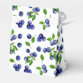 Berry First Birthday Waterverf Blueberry Cute Bedankdoosjes (Achterkant)