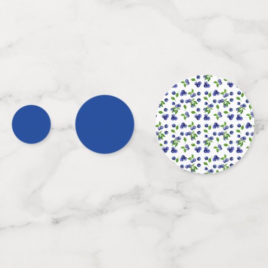 Berry First Birthday Waterverf Blueberry Cute Confetti (Achterkanten)