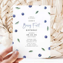 'Berry First' Blauwe Bes 1e Verjaardagsfeestje