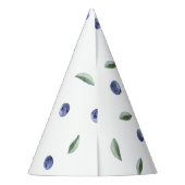 'Berry First' Blueberry 1e verjaardag Feesthoedjes (Achterkant)