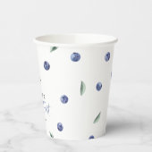 'Berry First' Blueberry 1e verjaardagsfeestje Papieren Bekers (Links)