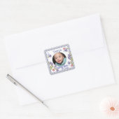 Berry First Boy's Birthday Vierkante Sticker (Envelop)