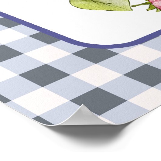 Berry First Boy's Verjaardagsbanner Poster (Hoek)