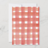 Berry First | Cute Strawberry Girl 1e verjaardag Kaart (Achterkant)