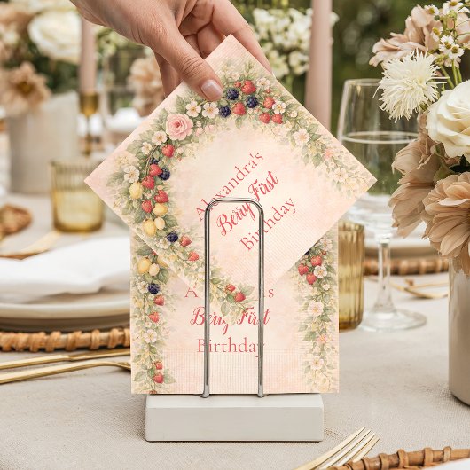 Berry First Garden 1st Birthday Servet