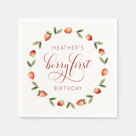 Berry First Servet (Voorkant)