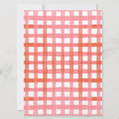 Berry First Strawberry 1st Birthday Invitation Kaart (Achterkant)