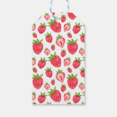 Berry First Strawberry 1st jarig Partij Aangepast  Cadeaulabel (Achterkant)