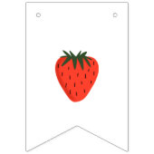 Berry First Strawberry Birthday Vlaggetjes (Eerste vlag)